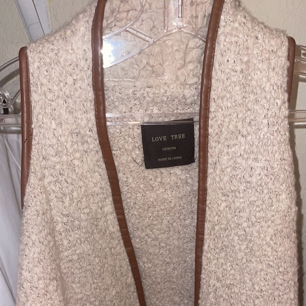 “Wool” sherpa vest